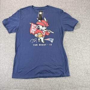 New‎ England Patriots Shirt Mens Large Tom Brady 12 NFL Football Tee Fanatics